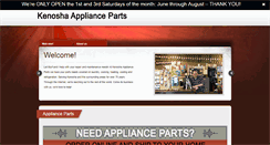Desktop Screenshot of kenoshaapplianceparts.com